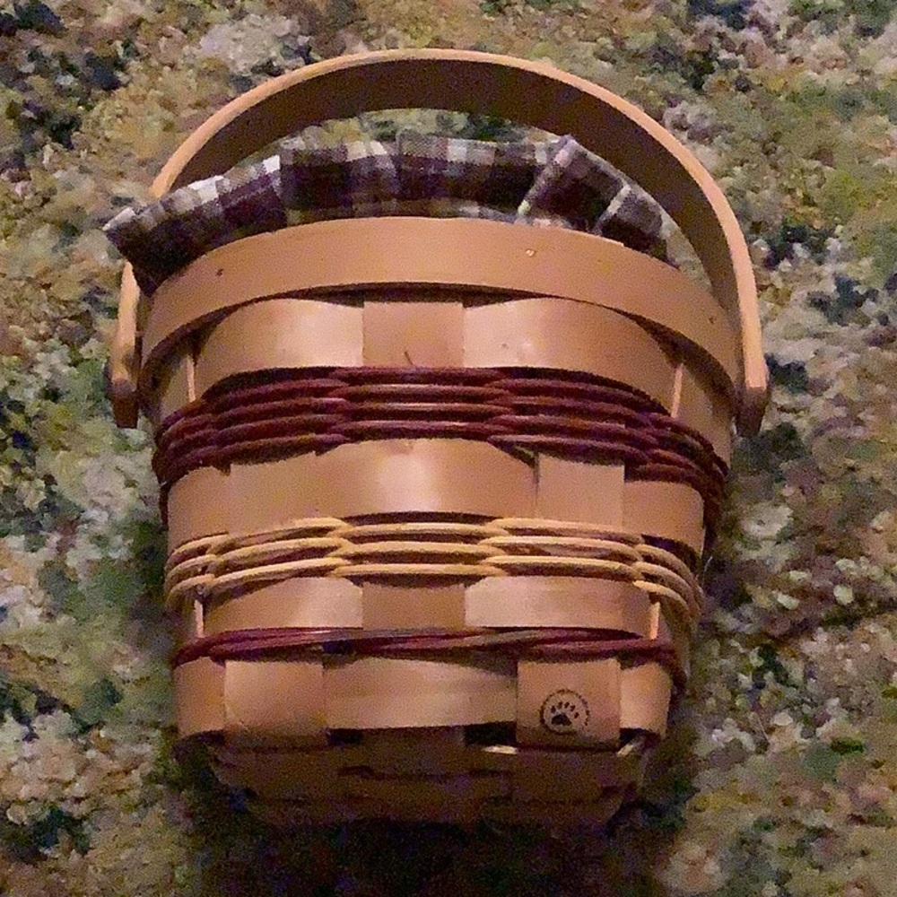 Boyds Bears Tan and Brown Woven Basket
